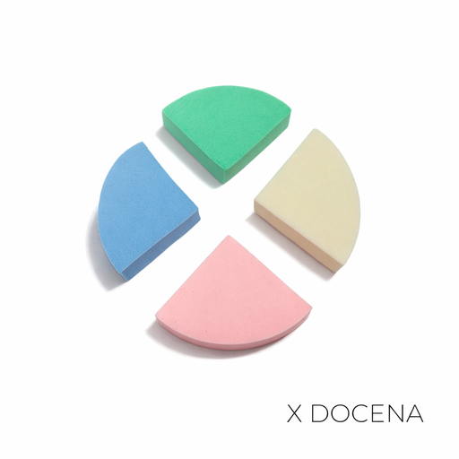 [45847D] ESPONJA DE MAQUILLAJE X4 COLORES X12