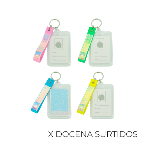 [45735D] PORTASUBE LLAVERO TORNASOLADO X12