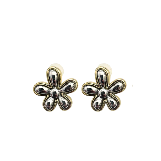 [50510] AROS CON PASANTE FLOR METALIZADA