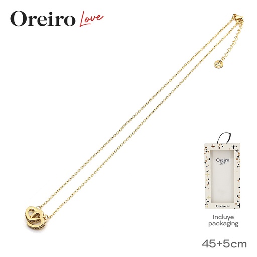 [50540] COLLAR DIJE OREIRO LOVE + PACKAGING