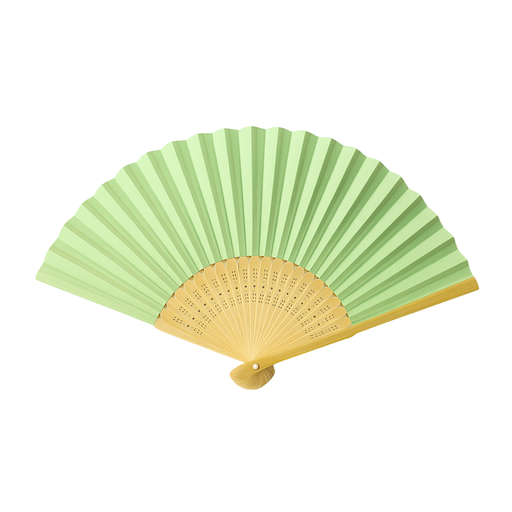 [50592] ABANICO DE MADERA COLOR LISO