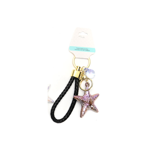 LLAVERO CHARM CON DIJE DE ESTRELLA
