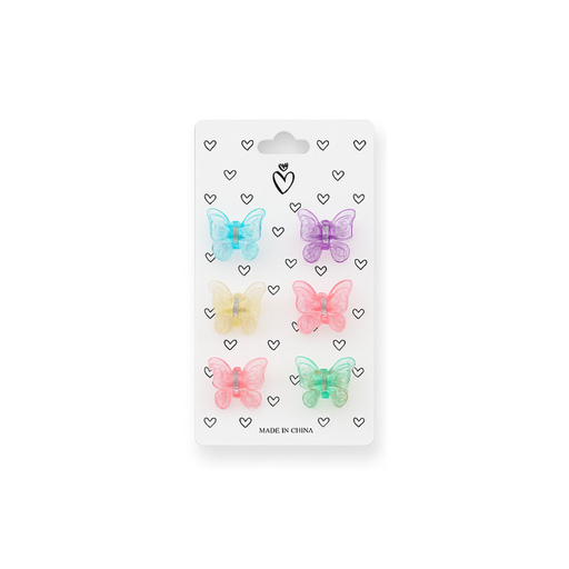 [50998] SET BROCHE PINZA MARIPOSA X6