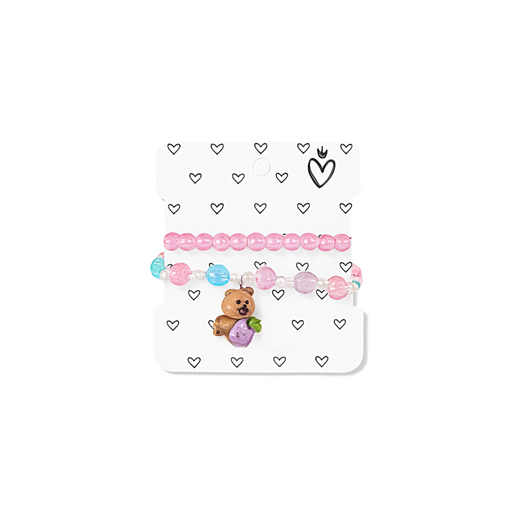 [51000] SET PULSERA INFANTIL CAPIBARA X2