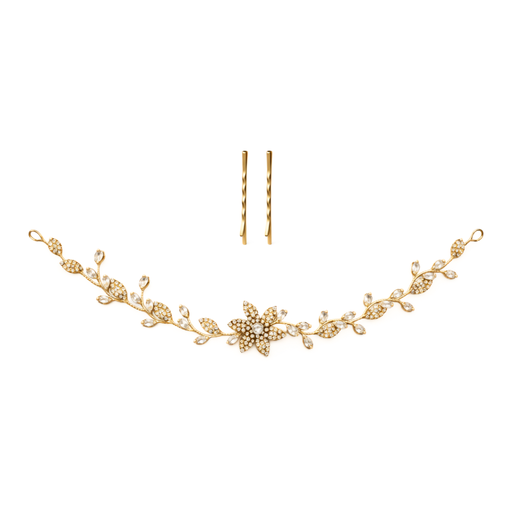 TOCADO STRASS DE FLOR PARA PEINADO