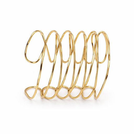 BRAZALETE ANCHO TIRAS MULTIPLES