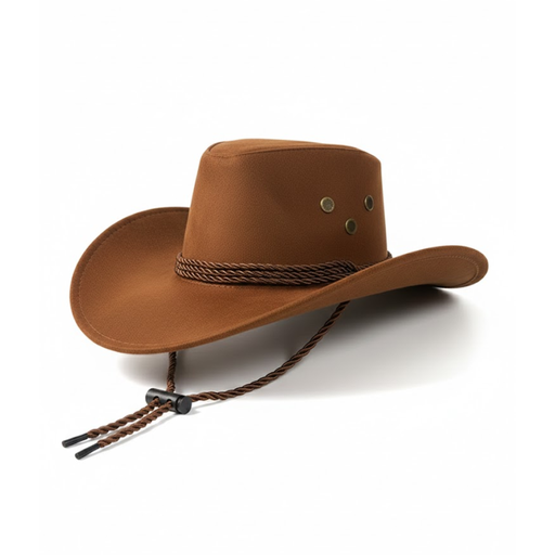 [51565] SOMBRERO COWBOY CON TIRA REGULABLE