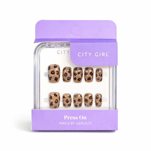 [51601] UÑAS PRESS ON CORTAS ANIMAL PRINT