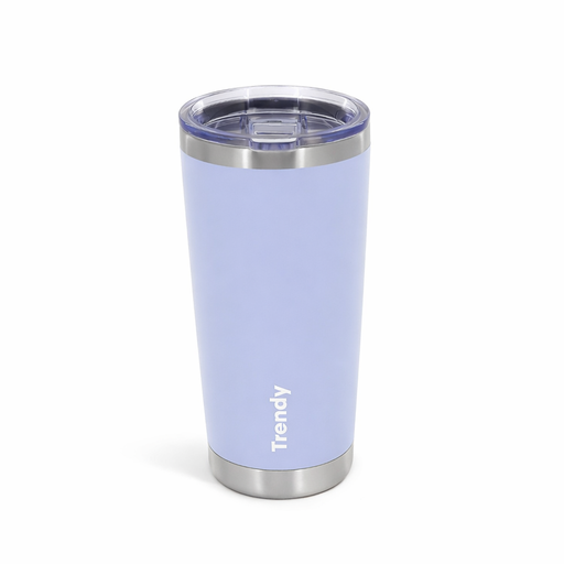 VASO TERMICO COLOR LISO Y TAPA TRENDY