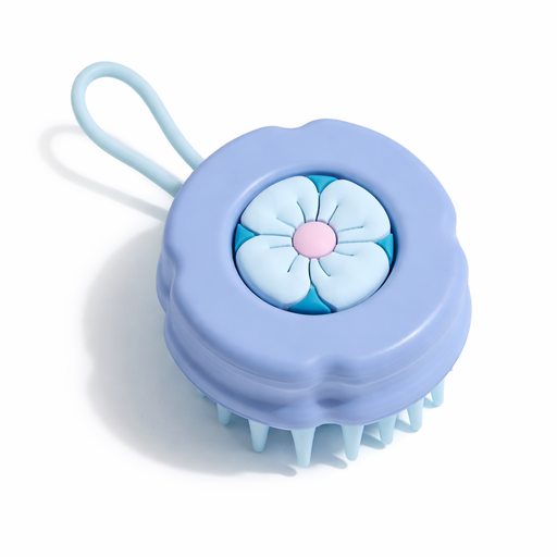[51703] CEPILLO MASAJEADOR MINI DISEÑO FLOR