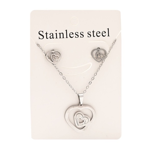 [51836] SET CADENA + AROS ACERO QUIRURGICO