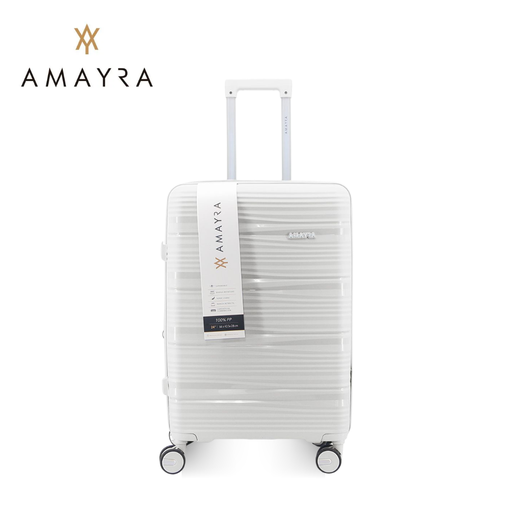 [51905] VALIJA 20" RELIEVE BLANCA AMAYRA