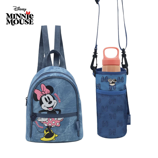 [51976] MOCHILA + PORTABOTELLA MINNIE MOUSE DISNEY
