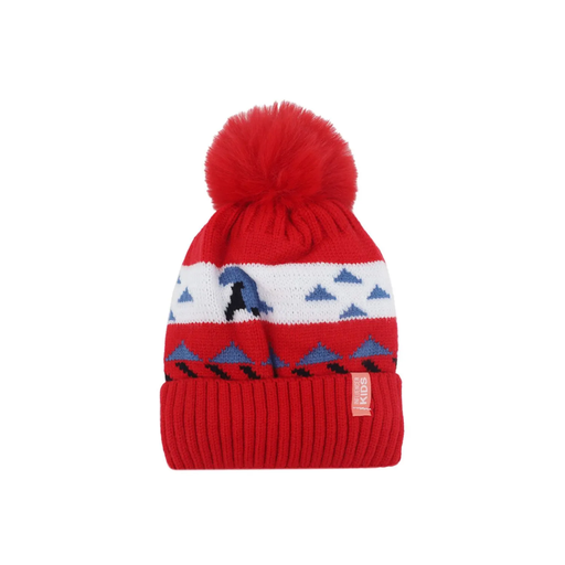 GORRO GUARDA BICOLOR Y POMPON
