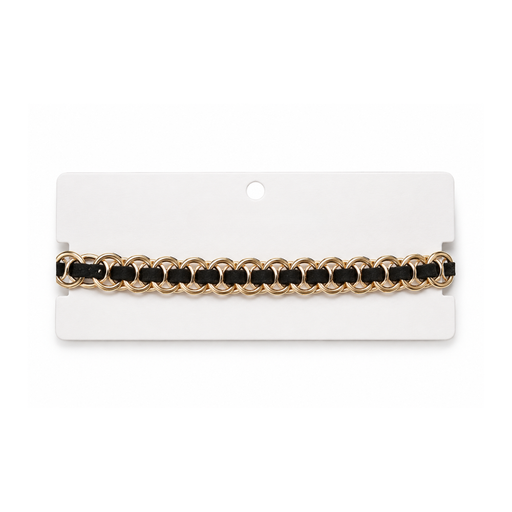 PULSERA CON CADENA CRUZADA