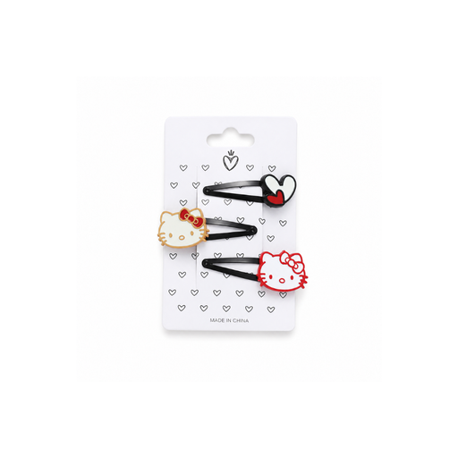 [52631] SET HEBILLAS TIC TAC X3 APLIQUE KITTY