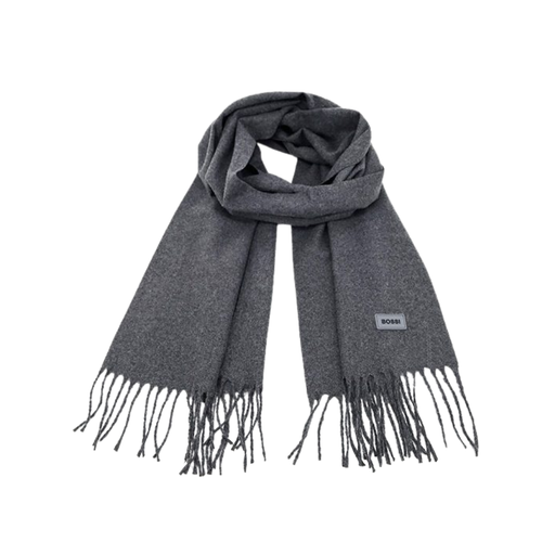 BUFANDA COLOR LISO APLIQUE BOSSI