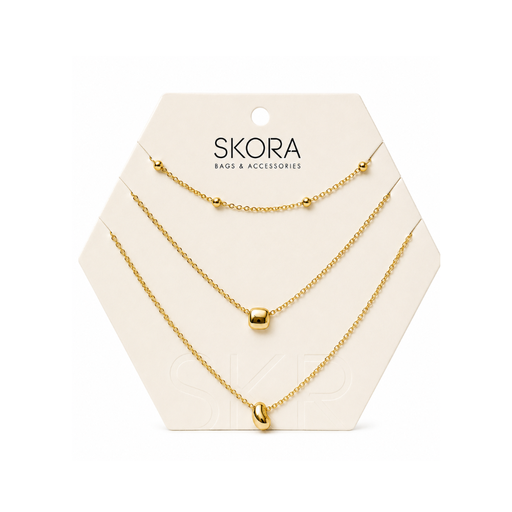 [52779] SET COLLARES X3 DIJE INFLADO SKORA