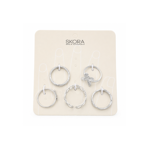 SET ANILLOS X5 LOVE SKORA