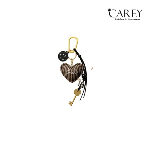 [52844] LLAVERO CORAZÓN Y LLAVE CAREY