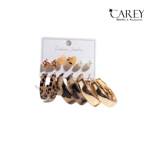 [52850] SET AROS MIX TENDENCIA X6 CAREY
