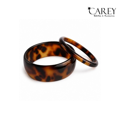 [52859] PULSERA DE RESINA ESTAMPADO LEOPARDO CAREY