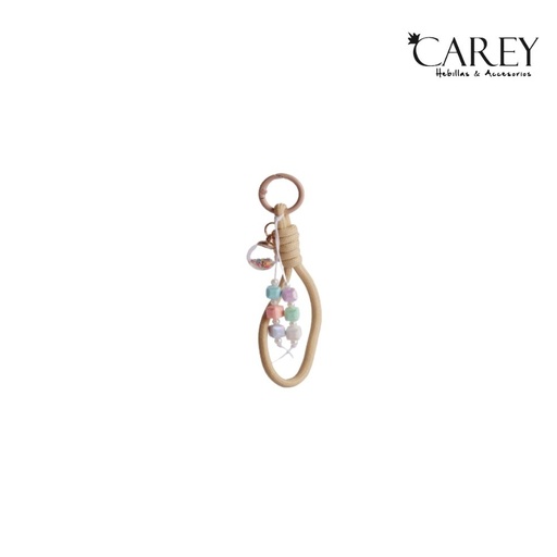 [52864] LLAVERO ESFERAS PASTEL CAREY