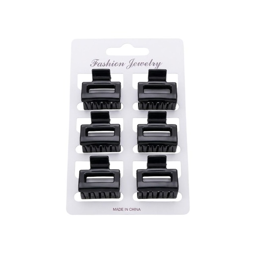 [52904] SET MINI BROCHES NEGROS X6
