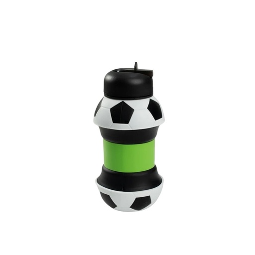 [52939] BOTELLA SILICONA PLEGABLE PELOTA DE FUTBOL