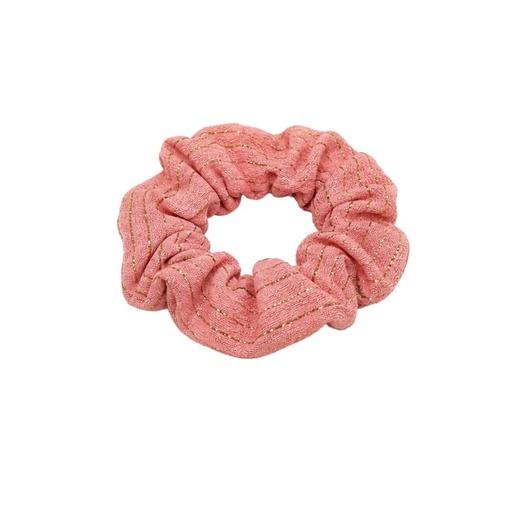 [53129] COLITA SCRUNCHIE TEXTIL DISEÑO DESTELLOS DORADOS
