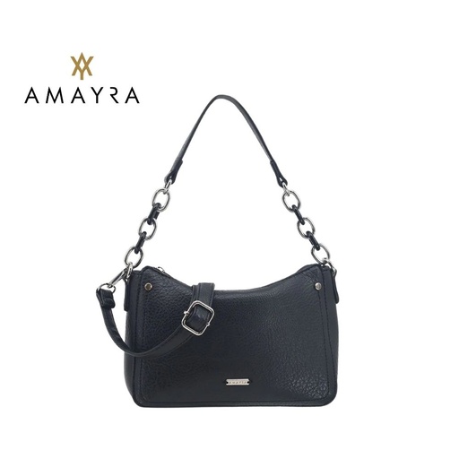 CARTERA MINI BAG CORREA DE CADENA Y DETALLE DE CINTURÓN AMAYRA