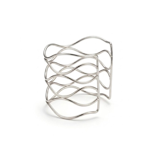 BRAZALETE ANCHO DISEÑO DE ONDAS