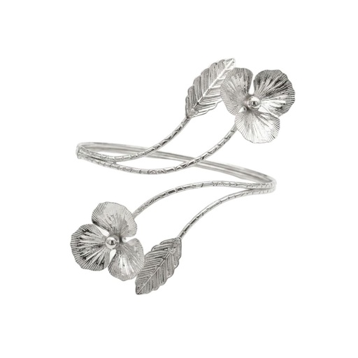 BRAZALETE AJUSTABLE DISEÑO FLORAL