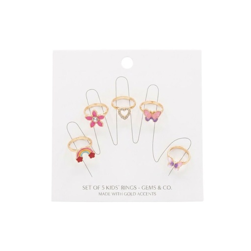[53204] SET X5 ANILLOS INFANTILES