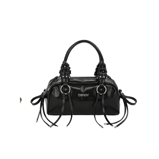 [53406] CARTERA BANDOLERA BOWLING CON DETALLES DE CORREAS TRENDY