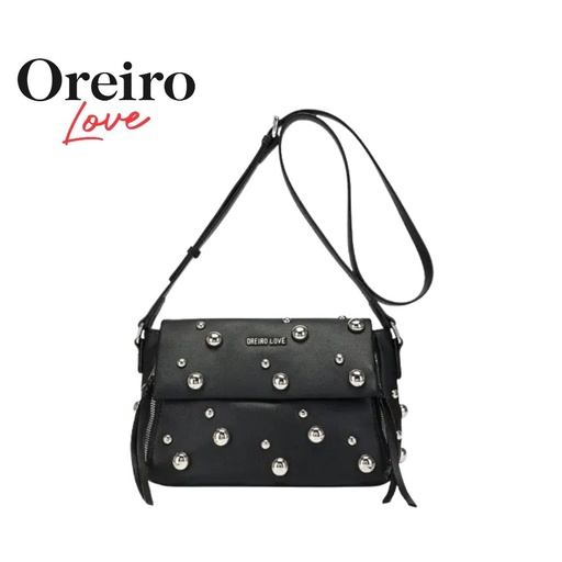 [53443] CARTERA BANDOLERA CON TACHAS OREIRO LOVE