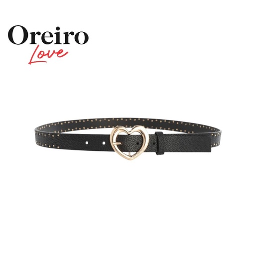 [53505] CINTO TACHAS PEQUEÑAS Y HEBILLA CORAZÓN OREIRO LOVE