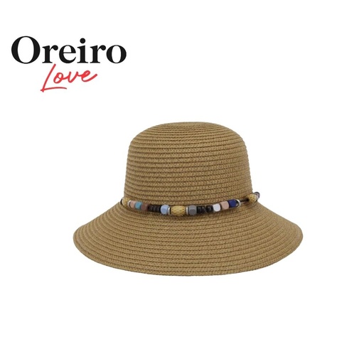 [53527] SOMBRERO CAPELINA CON COLLAR DE CUENCAS OREIRO LOVE