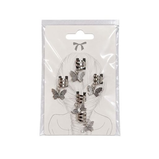 SET DE CUFFS PARA TRENZAS MARIPOSA
