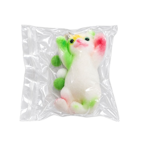 [53640] SQUISHY GATITO CON PELOTIAS DE COLORES  11CM