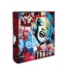 [4331] CARPETA 3 ANILLOS CARTONE CON RELIEVE MARILYN NYC