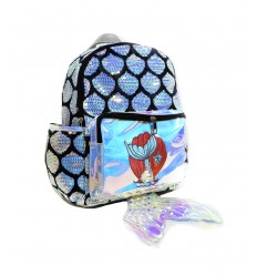 [26158] MOCHILA SIRENA HOLOGRAFICA CON LENTEJUELAS